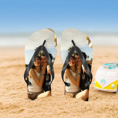 Custom Flip Flops with Picture For Both Man And Woman Create Your Own Flip Flop Funny Gift