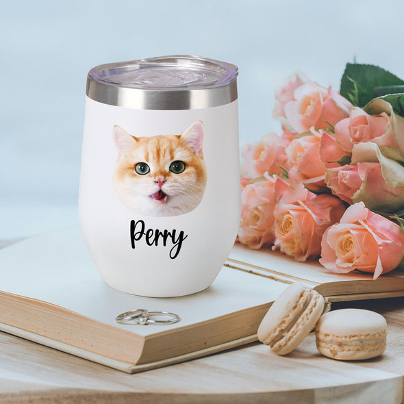 Custom 12oz Pet Tumbler with Photos Custom Pet Stainless Steel Tumbler Christmas Gift