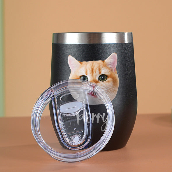 Custom 12oz Pet Tumbler with Photos Custom Pet Stainless Steel Tumbler Christmas Gift