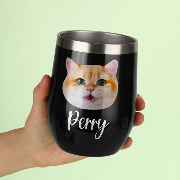 Custom 12oz Pet Tumbler with Photos Custom Pet Stainless Steel Tumbler Christmas Gift