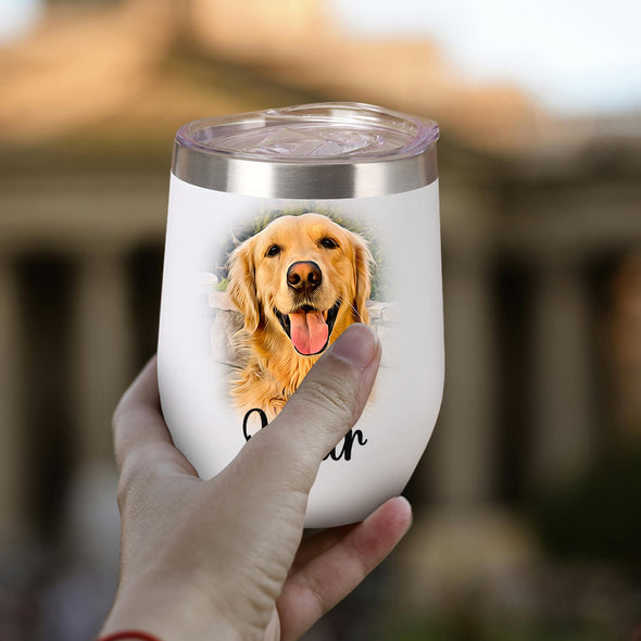 Custom 12oz Pet Tumbler with Photos Custom Pet Stainless Steel Tumbler Christmas Gift