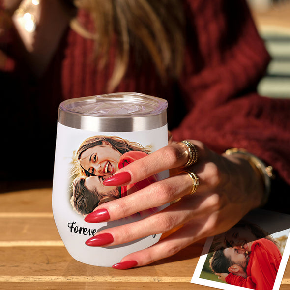 Custom 12oz Pet Tumbler with Photos Custom Pet Stainless Steel Tumbler Christmas Gift