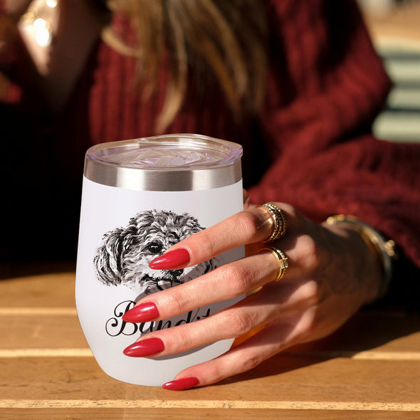 Custom 12oz Pet Tumbler with Photos Custom Pet Stainless Steel Tumbler Christmas Gift