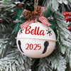 Custom 2025 Christmas Jingle Bell Personalized Christmas Tree Ornament Custom Bell Ornament Christmas Gift