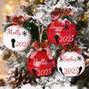 Custom 2025 Christmas Jingle Bell Personalized Christmas Tree Ornament Custom Bell Ornament Christmas Gift