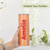 Custom 20oz Name Tumbler Cup Custom Skinny Stainless Steel Tumblers with Name Christmas Gift