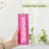 Custom 20oz Name Tumbler Cup Custom Skinny Stainless Steel Tumblers with Name Christmas Gift