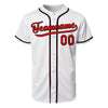 Custom White Authentic Baseball Jerseys Custom Varsity Baseball Sports Uniform with Name Logo