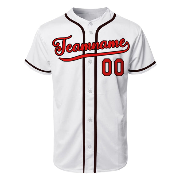 Custom White Authentic Baseball Jerseys Custom Varsity Baseball Sports Uniform with Name Logo