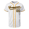 Custom White Authentic Baseball Jerseys Custom Varsity Baseball Sports Uniform with Name Logo