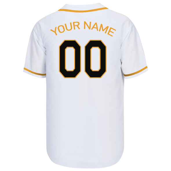 Custom White Authentic Baseball Jerseys Custom Varsity Baseball Sports Uniform with Name Logo