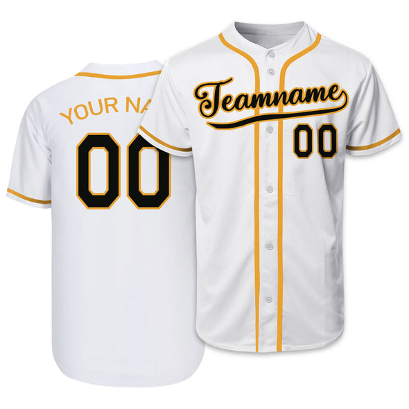 Custom White Authentic Baseball Jerseys Custom Varsity Baseball Sports Uniform with Name Logo