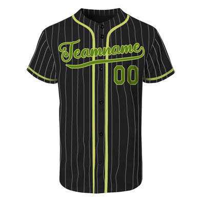 Custom Varsity Baseball Jersey Custom Baseball Letterman Jerseys Custom Black Pinstripe Jersey