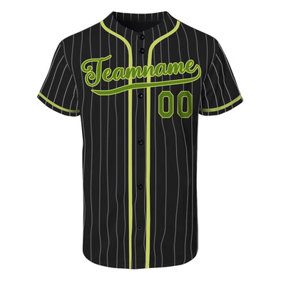 Custom Varsity Baseball Uniform Custom Black Pinstripe Baseball Jerseys for Adult and Kids