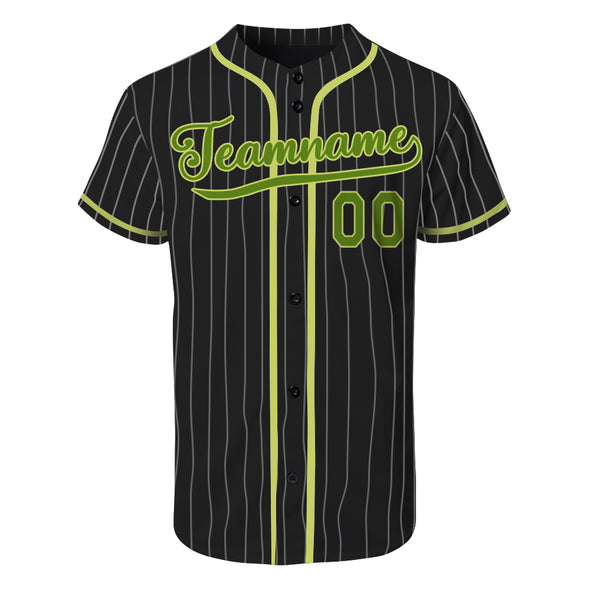 Custom Varsity Baseball Uniform Custom Black Pinstripe Baseball Jerseys for Adult and Kids