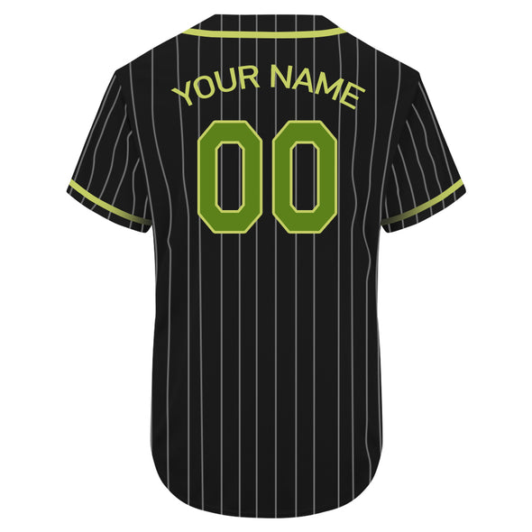 Custom Varsity Baseball Uniform Custom Black Pinstripe Baseball Jerseys for Adult and Kids