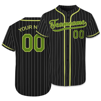 Custom Varsity Baseball Jersey Custom Baseball Letterman Jerseys Custom Black Pinstripe Jersey
