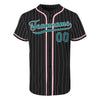 Custom Varsity Baseball Uniform Custom Black Pinstripe Baseball Jerseys for Adult and Kids