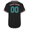 Custom Varsity Baseball Uniform Custom Black Pinstripe Baseball Jerseys for Adult and Kids