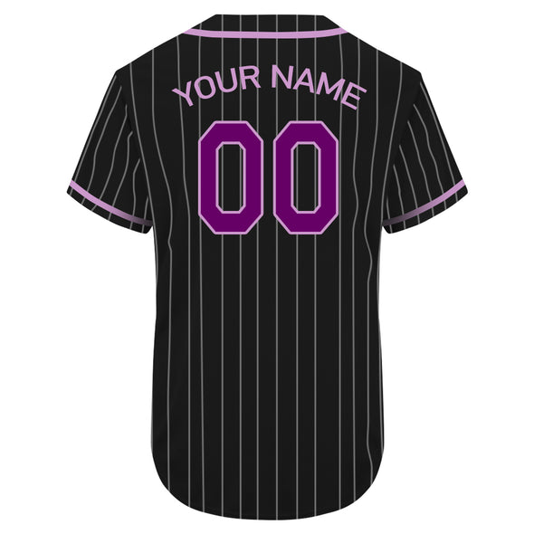 Custom Varsity Baseball Jersey Custom Black Baseball Jerseys Button Down Shirt Sports Uniform