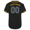 Custom Varsity Baseball Jersey Custom Baseball Letterman Jerseys Black Pinstripe Jersey