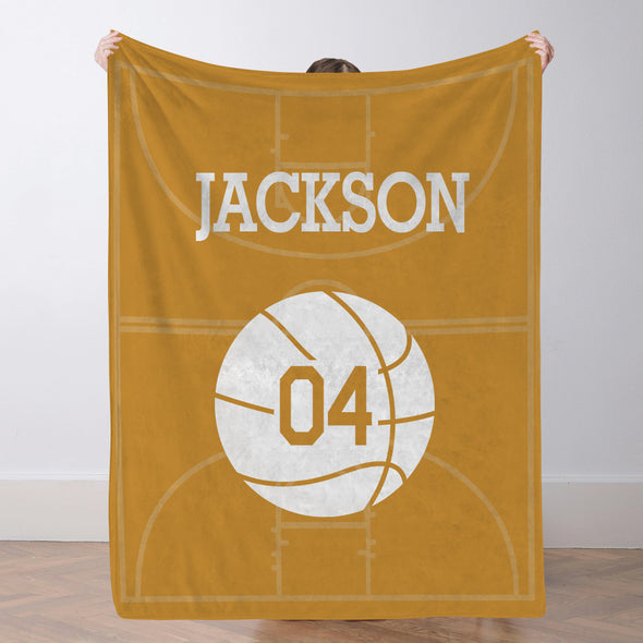 Custom Basketball Blanket for Girls Boys Sports Throw Blankets Custom Basketball Theme Gifts for Team Players