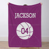 Custom Basketball Blanket for Girls Boys Sports Throw Blankets Custom Basketball Theme Gifts for Team Players