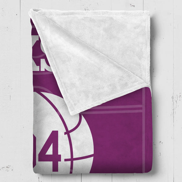 Custom Basketball Blanket for Girls Boys Sports Throw Blankets Custom Basketball Theme Gifts for Team Players