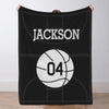 Custom Basketball Blanket for Girls Boys Sports Throw Blankets Custom Basketball Theme Gifts for Team Players