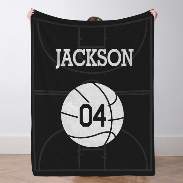 Custom Basketball Blanket for Girls Boys Sports Throw Blankets Custom Basketball Theme Gifts for Team Players
