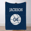 Custom Basketball Blanket for Girls Boys Sports Throw Blankets Custom Basketball Theme Gifts for Team Players