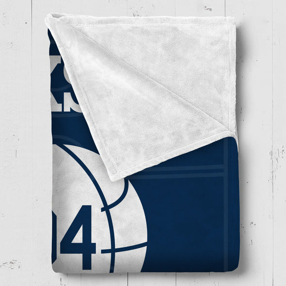 Custom Basketball Blanket for Girls Boys Sports Throw Blankets Custom Basketball Theme Gifts for Team Players