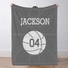 Custom Basketball Blanket for Girls Boys Sports Throw Blankets Custom Basketball Theme Gifts for Team Players
