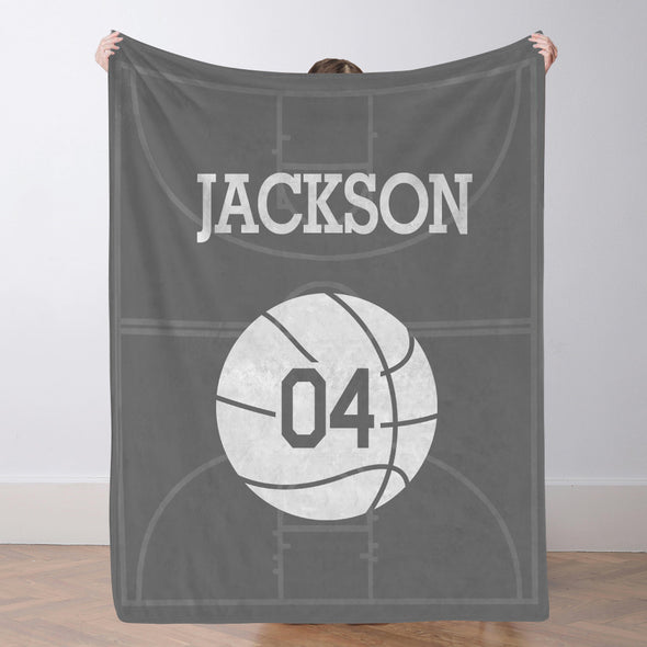 Custom Basketball Blanket for Girls Boys Sports Throw Blankets Custom Basketball Theme Gifts for Team Players