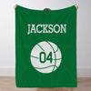 Custom Basketball Blanket for Girls Boys Sports Throw Blankets Custom Basketball Theme Gifts for Team Players