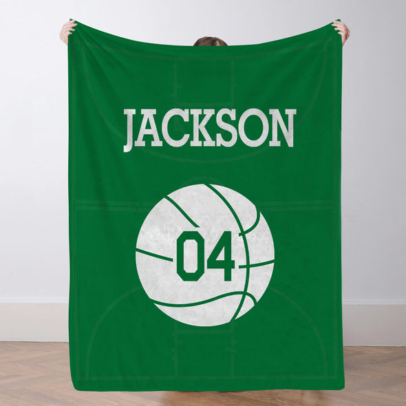 Custom Basketball Blanket for Girls Boys Sports Throw Blankets Custom Basketball Theme Gifts for Team Players