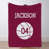 Custom Basketball Blanket for Girls Boys Sports Throw Blankets Custom Basketball Theme Gifts for Team Players