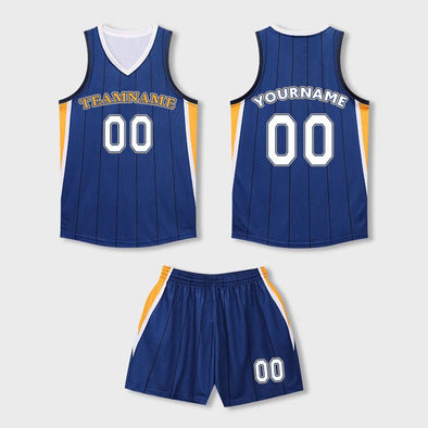 Custom Design Basketball Team Pinstripe Uniforms Sets Custom Men Womens Basketball Training Wear