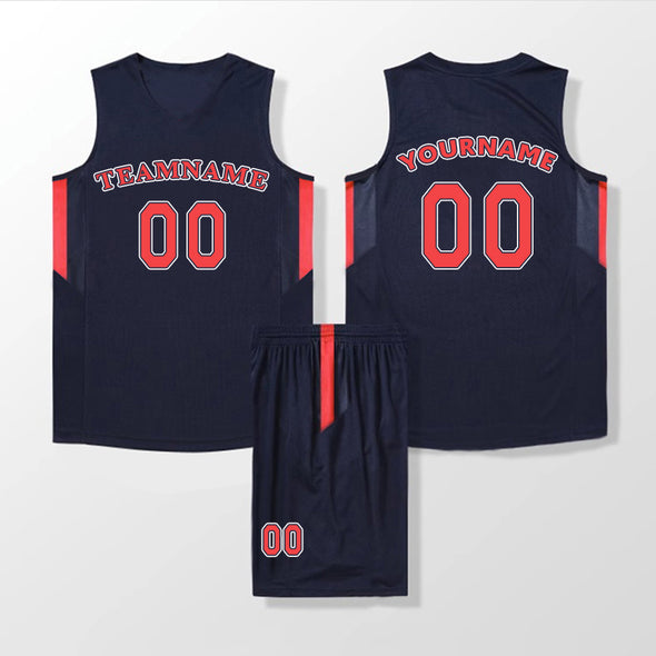 Custom Basketball Team Sports Uniform Sets with Number Logo Custom Basketball Jersey for Men Women