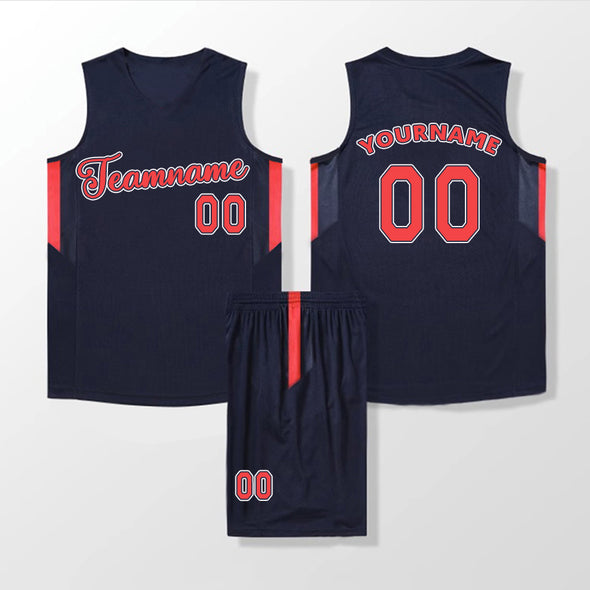 Custom Basketball Team Sports Uniform Sets with Number Logo Custom Basketball Jersey for Men Women