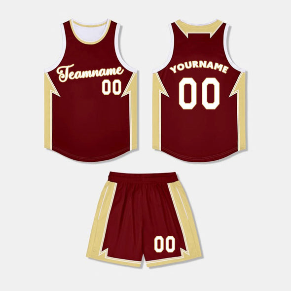 Custom Basketball Team Uniforms Set Personalized Basketball Jersey for Adult