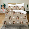 Custom Bedding Set with Picture Text Custom Duvet Cover Pillow Case Custom Bed Sheets Gift