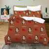 Custom Bedding Set with Picture Text Custom Duvet Cover Pillow Case Custom Bed Sheets Gift