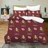 Custom Bedding Set with Picture Text Custom Duvet Cover Pillow Case Custom Bed Sheets Gift