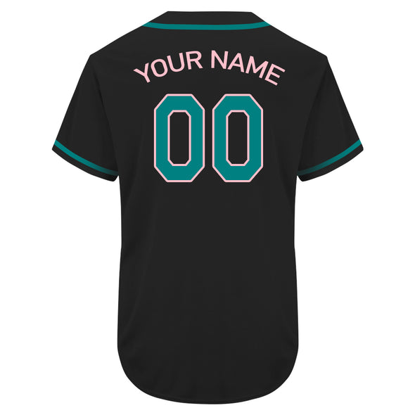 Custom Black Authentic Baseball Jersey Gift for Baseball Fans