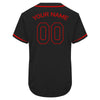 Custom Name Team Name Number Black Authentic Baseball Jersey