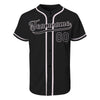 Custom Black Authentic Baseball Jersey