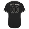 Personalized Name Team Name Number Black Authentic Baseball Jersey