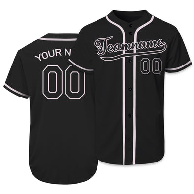 Custom Black Authentic Baseball Jersey