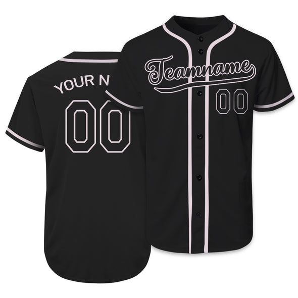 Custom Black Baseball Jerseys Custom Varsity Baseball Authentic Uniform for Adult and Kids